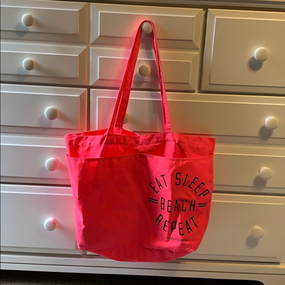 PINK canvas tote